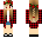 red plaid girl