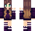 anime purple skin