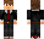 brown hair with suit