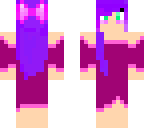 girl with purple hair