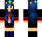 blue and red
