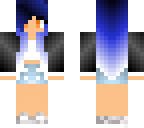 blue white girl