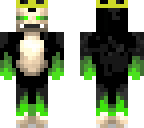 evil black and green king snorelax