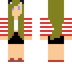 red stripy hoodie girl