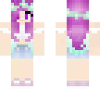 cute purple kawaii girl