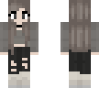 gray shirt girl with black jeans