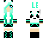 my cute panda girl skin