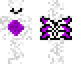 purple and white nine tailed fox