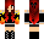 red haired fire girl