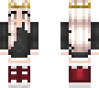 school queen with red shoes