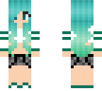 blue to green adidas girl