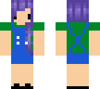 cute purple hair skin