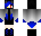 fire wolf girl blue