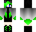 fire wolf girl green