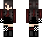 checkered red girl