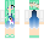 mint green hair cute unicorn overalls