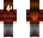 red cute girl