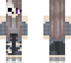 half skull gurl