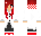 red hair lab coat