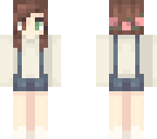 short hair dungarees girl