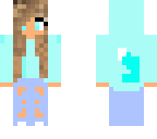 sky blue wolf girl