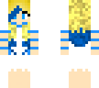 blue dye girl