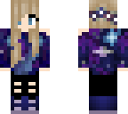 cosmic galaxy girl with flowers