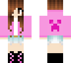 me with creeper outfit