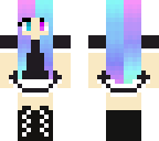 blue and pink maid
