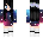 cute cosmic girl with black hair