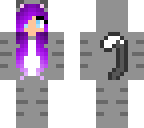 gray cat girl