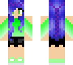 green blue girl
