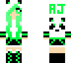 my other sister's cute panda girl skin