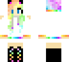 panda rainbow girl