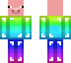 rainbow pig