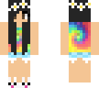 black hair hippie