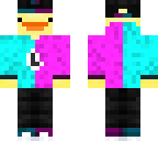 blue pink duck