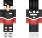 cute boy in red and black with black hair