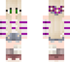 green eyes purple and white outfit edit