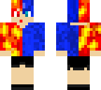 half water half lava boy