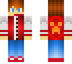 highschooler boy red jacket