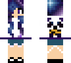 panda cookie galaxy girl