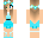 blue dress blue bikini