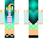 cute blue haired girl