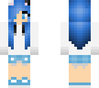 cute blue hoodie wolf girl