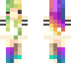 rainbow chibi girl