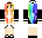 rainbow skater girl