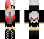red goth girl
