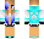 blue bright creeper girl