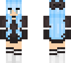 blue cute girl